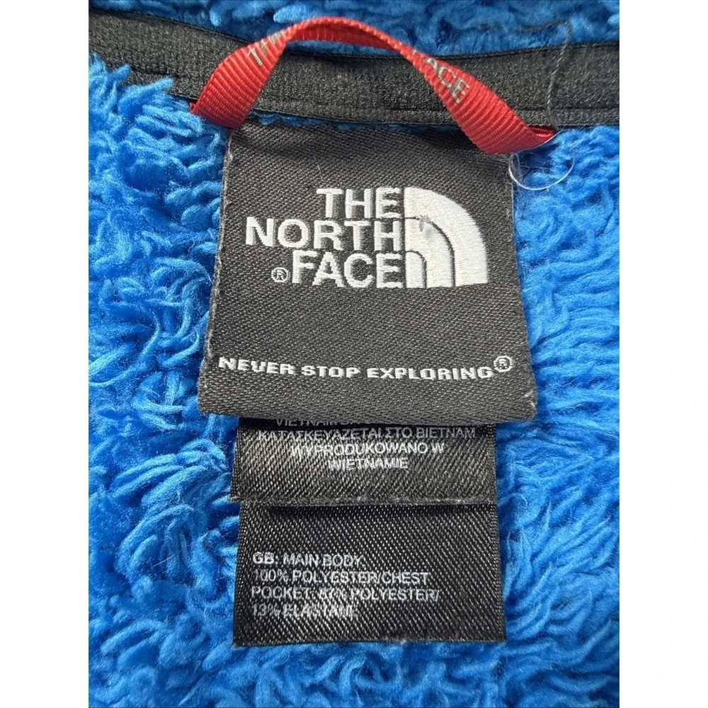 North Face Men's Medium Chimborazo Sherpa-Lined Fleece Full Zip Jacket Gray NICE